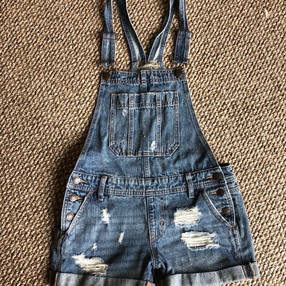 Aeropostale Jean Shorts Overalls